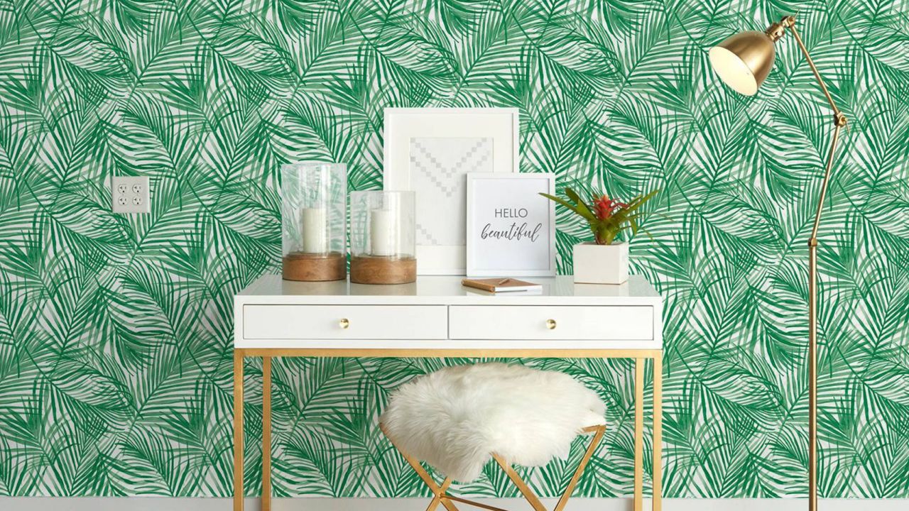Opalhouse Tropical Peel & Stick Wallpaper Green