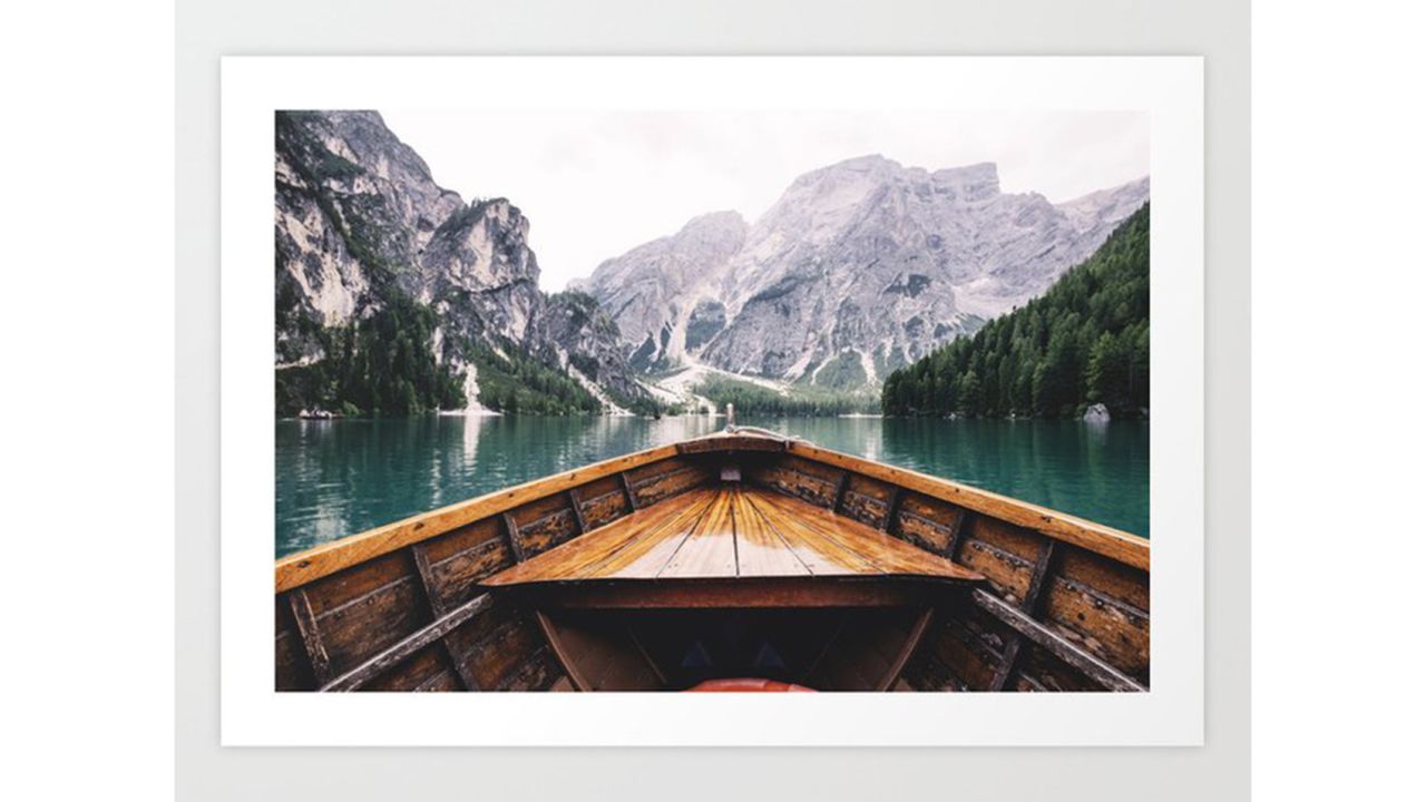 Groppo Mountain Lake Art Print