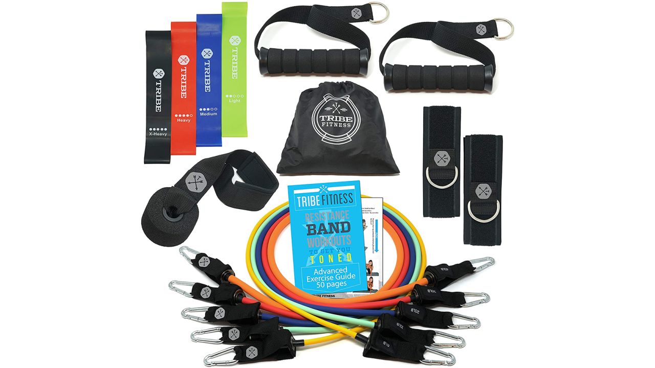 Tribe Resistance Bands Set Bundled With Loop Bands
