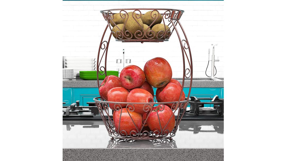 Simple Houseware 2-Tier Countertop Fruit Basket