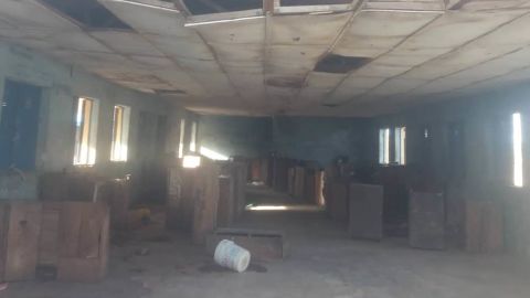 The hostel from where the students were abducted. The gunmen, wearing military fatigues according to residents, stormed the Government Science Secondary School Kagara at around 2am on Wednesday, February 17.