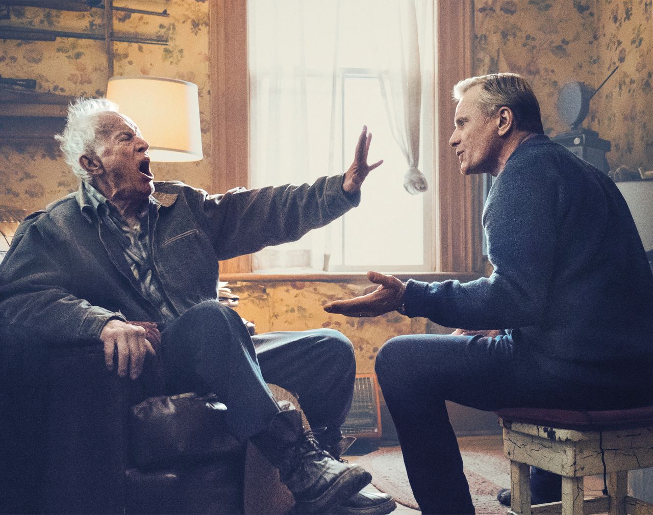 Lance Henriksen and Viggo Mortensen as father and son in "Falling."