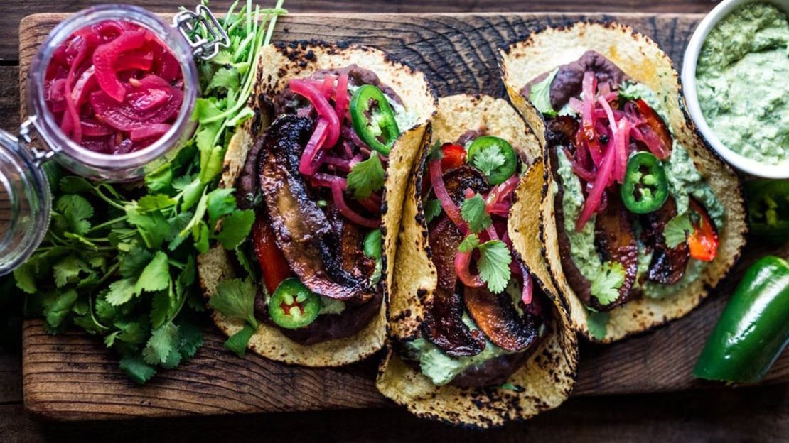 Chipotle Portobello Tacos (Vegan!)