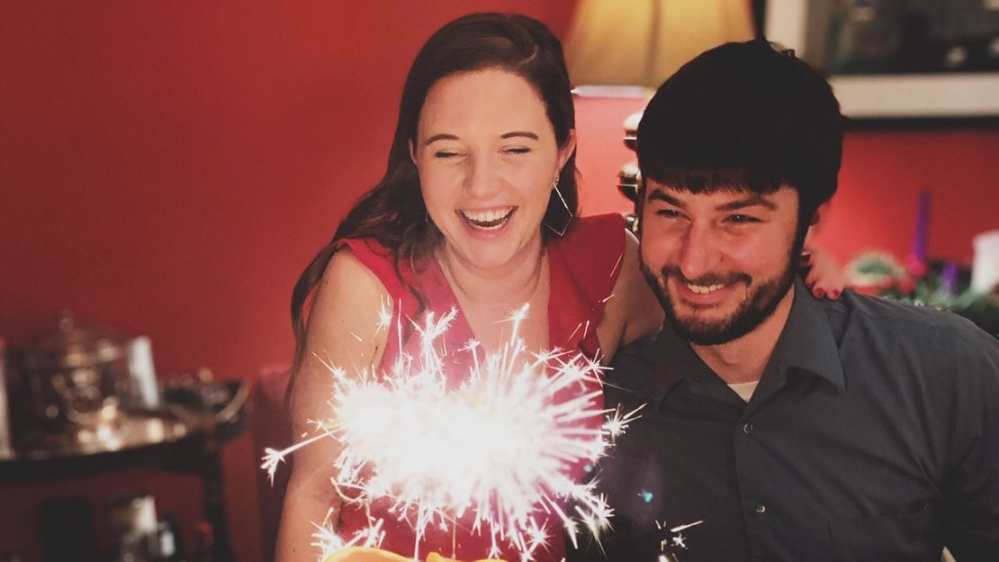 Caroline and Steve during her 30th birthday in Decemebr 2019.