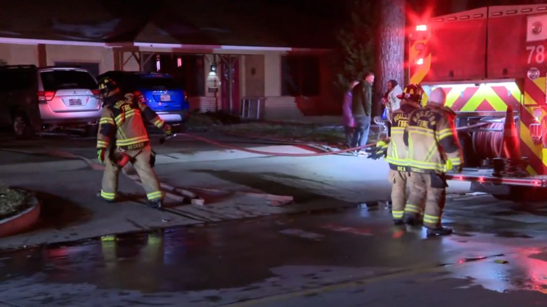 Firefighters face water shortage due to weather conditions in Houston.