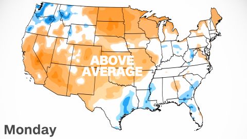 weather above average temperatures