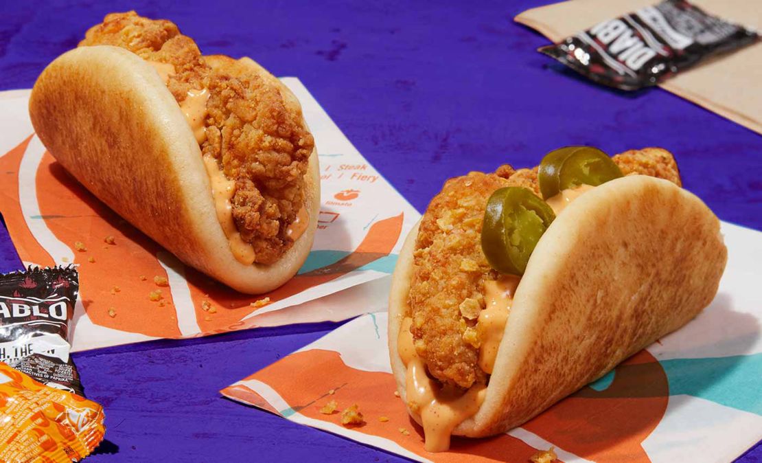 Here's the new Crispy Chicken Sandwich Taco from Taco Bell.