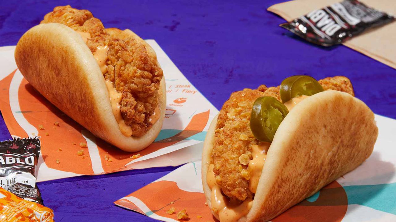 Here's the new Crispy Chicken Sandwich Taco from Taco Bell.