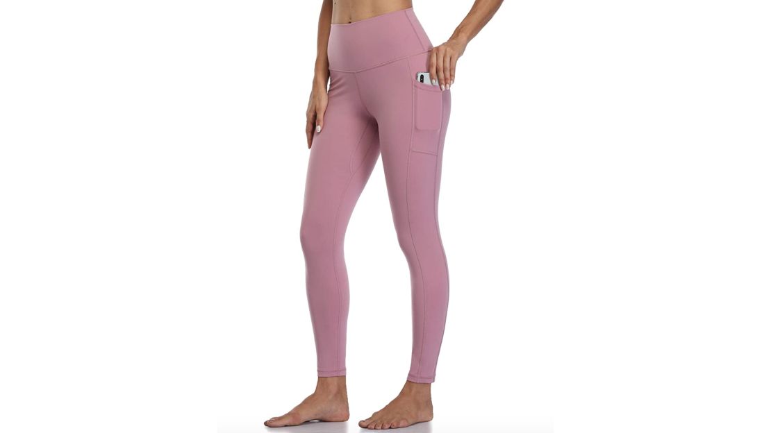 Mrat Yoga Full Length Pants High Waisted Yoga Pants Ladies Fashion Casual  Solid Pocket Leggings Sports Nine-Point Yoga Pants Yoga Dress Pants For