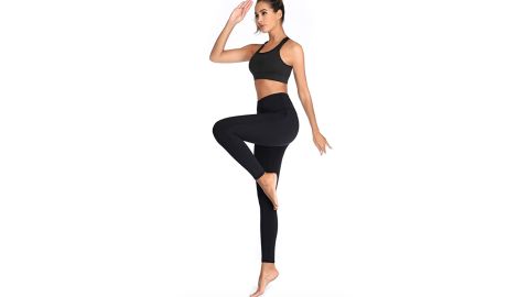 Oalka Women Yoga Pants Workout Running Leggings