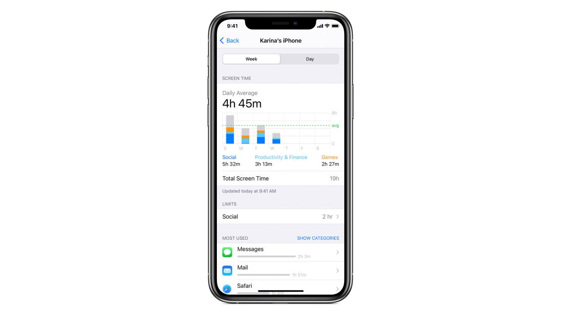 apple screentime on iphone