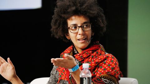Google AI Research Scientist Timnit Gebru speaks onstage during Day 3 of TechCrunch Disrupt SF 2018 at Moscone Center on September 7, 2018 in San Francisco, California.