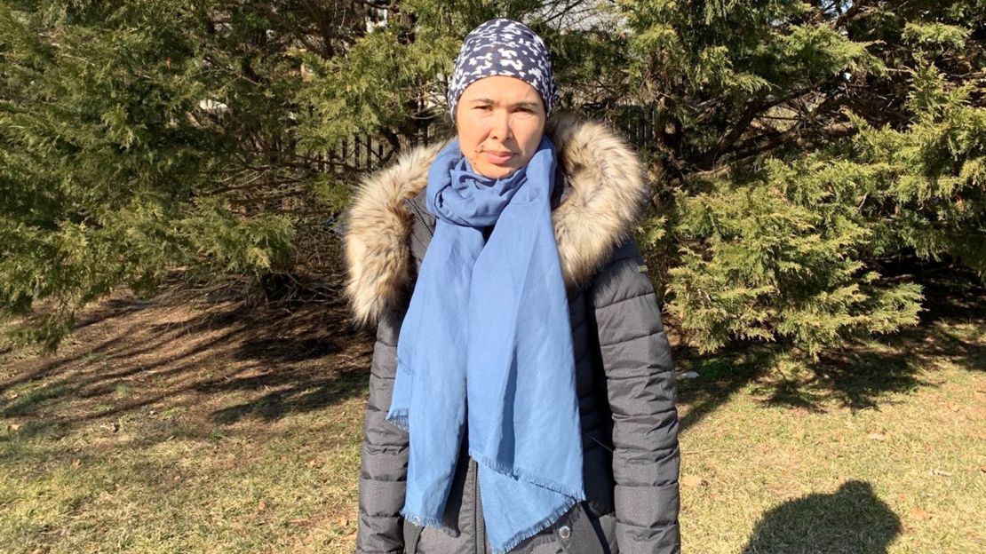 Tursunay Ziyawudun now lives in the US after being rushed there for medical treatment for problems she says are related to her detention.