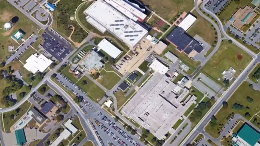 Screengrab of Fort Detrick, Maryland, from David Culver's pkg