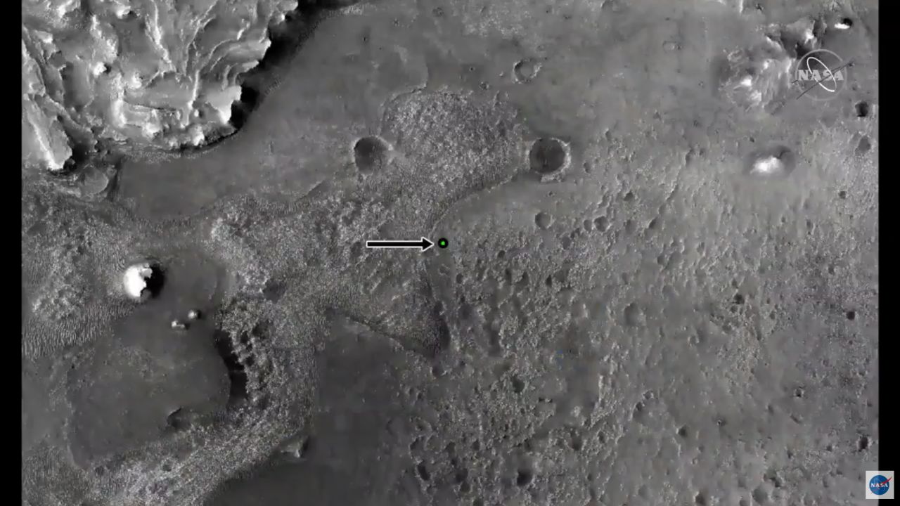 This image shows the landing site.