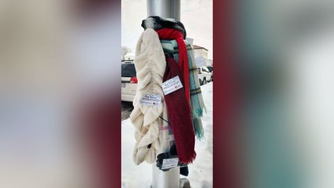 In 2021, the Salvation Army tied winter weather items to Poughkeepsie, New York's light poles for those who might have needed them.