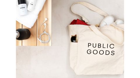 Public Goods Reusable Cotton Tote Bag