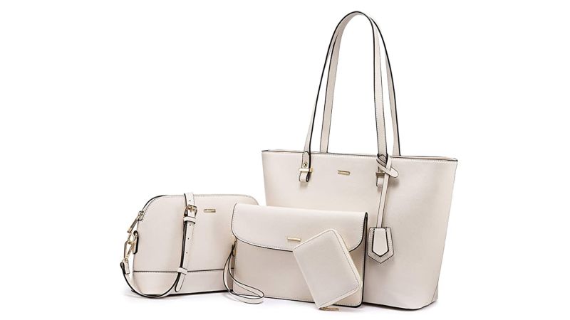 Ladies Designer PU Leather Shoulder Handbag Patent Shopper Reversible Tote 
