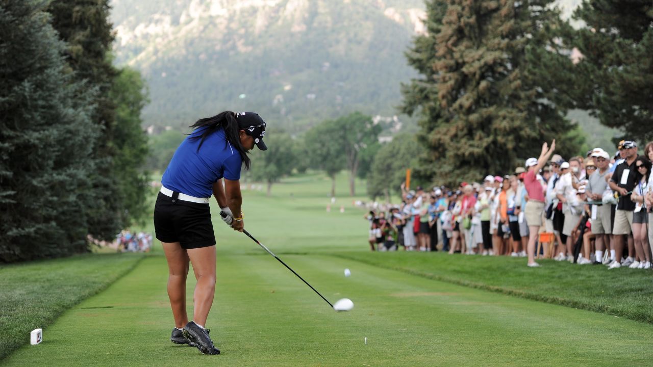 Kang, who was an amateur at the time, hits a tee shot on the first hole during the first round of the 2011 U.S. Women's Open.