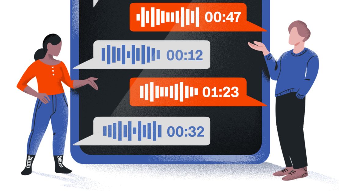 Voice notes have gained new appeal for many in the US during the pandemic amid limited opportunities to socialize. 