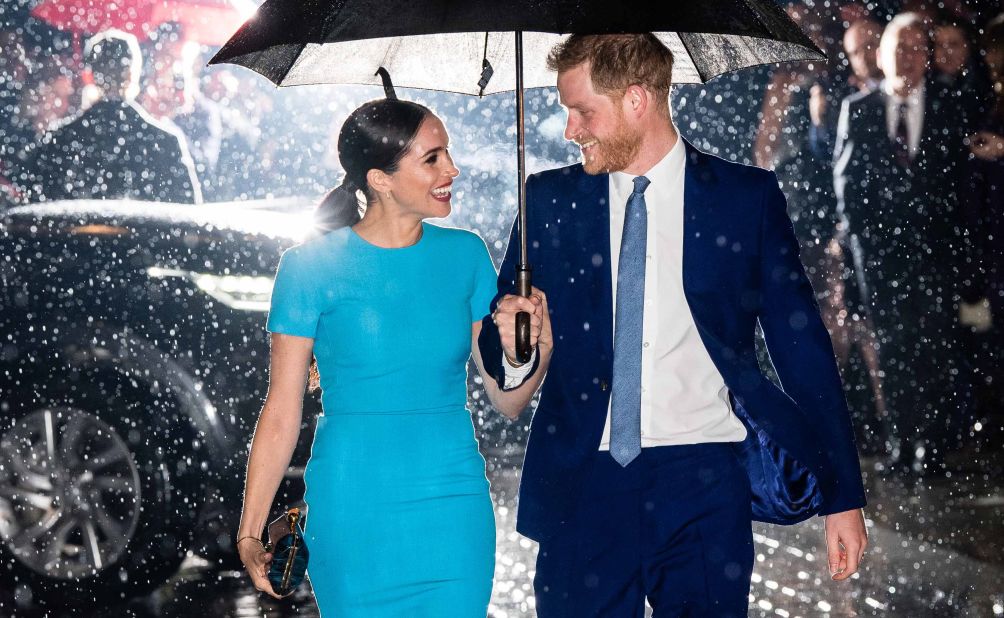 Britain's Prince Harry and his wife Meghan, Duchess of Sussex, attend the Endeavour Fund Awards in London in March 2020.