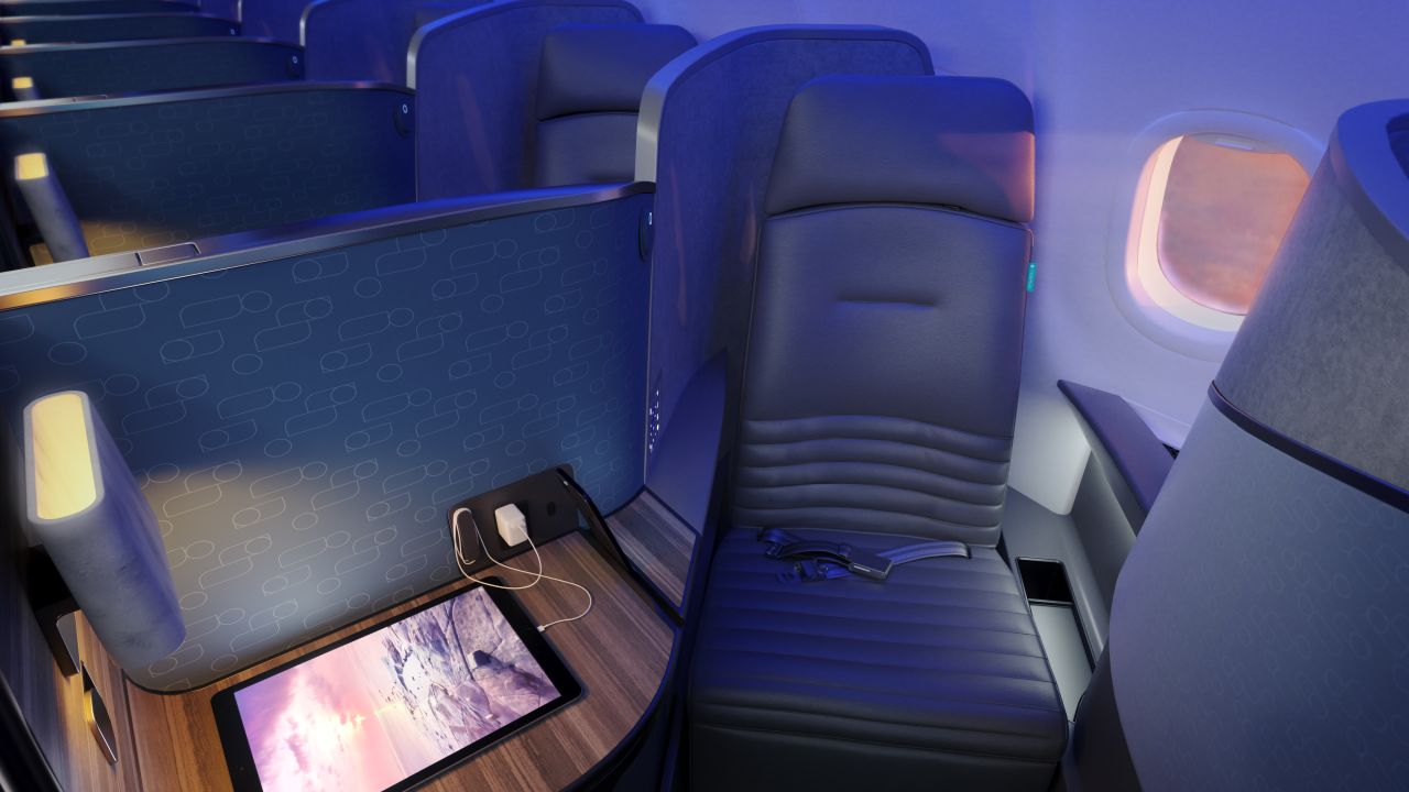 There will be 22 Mint Suites behind the two Mint Studios in JetBlue's new transatlantic business class.