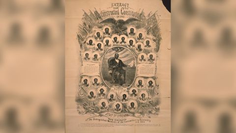 1868 Louisiana - African Americans participated in Constitutional Conventions like this across the South where delegates argued over Union demands, drew up new laws and elected new leadership.