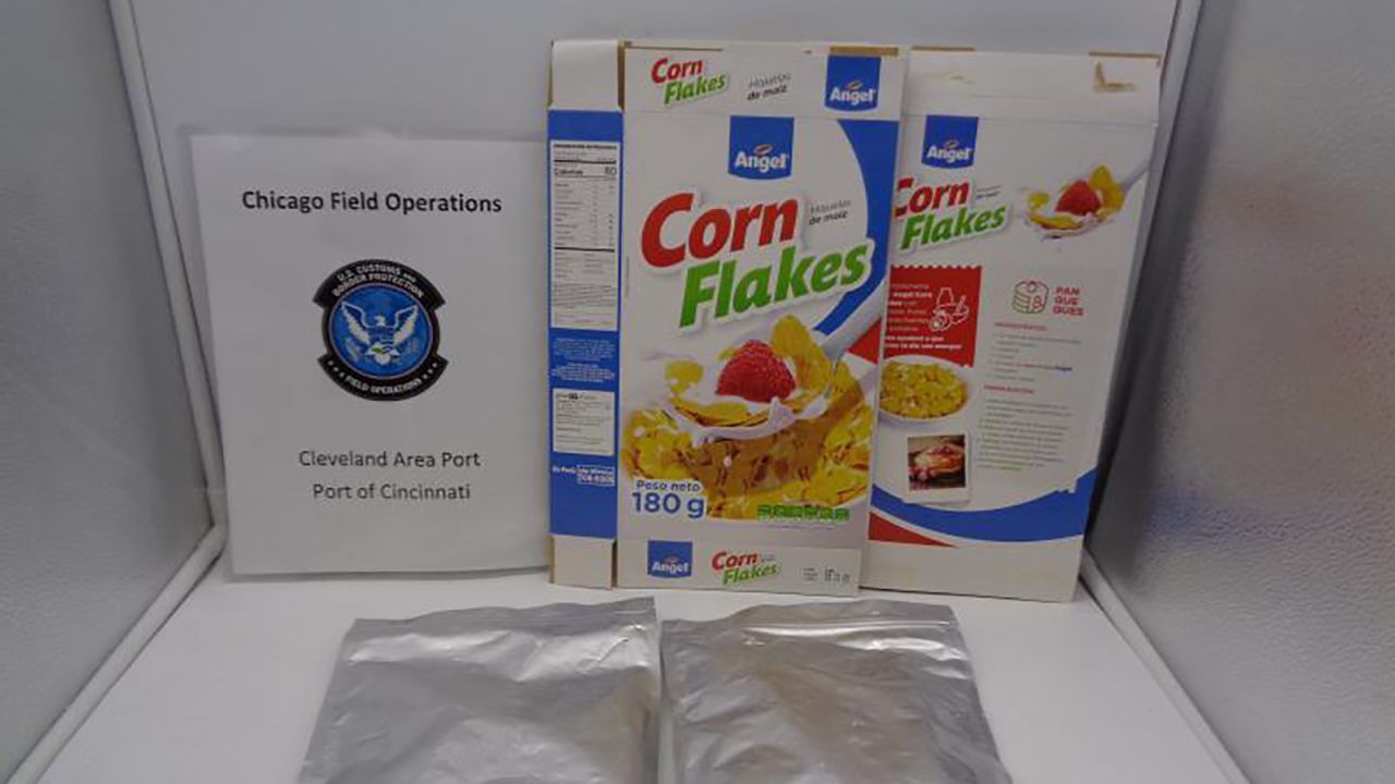 On February 13, US Customs and Border Protection (CBP) officers in Cincinnati intercepted smuggled narcotics in a shipment of cereal originating from South America.