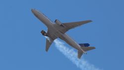 Hayden A. Smith, 17, is a plane spotter and photographer and took this photo of UAL Flight 328 on Saturday, February 20, as it flew overhead in Aurora, Colorado.