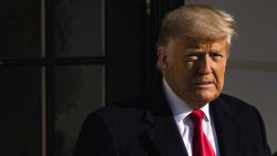 U.S. President Donald Trump departs the White House in Washington, D.C., U.S., on Tuesday, Jan. 12, 2021. Trump plans to tout completed sections of his border wall in Texas on Tuesday, his first public event since encouraging supporters who went on to attack the U.S. Capitol last week.