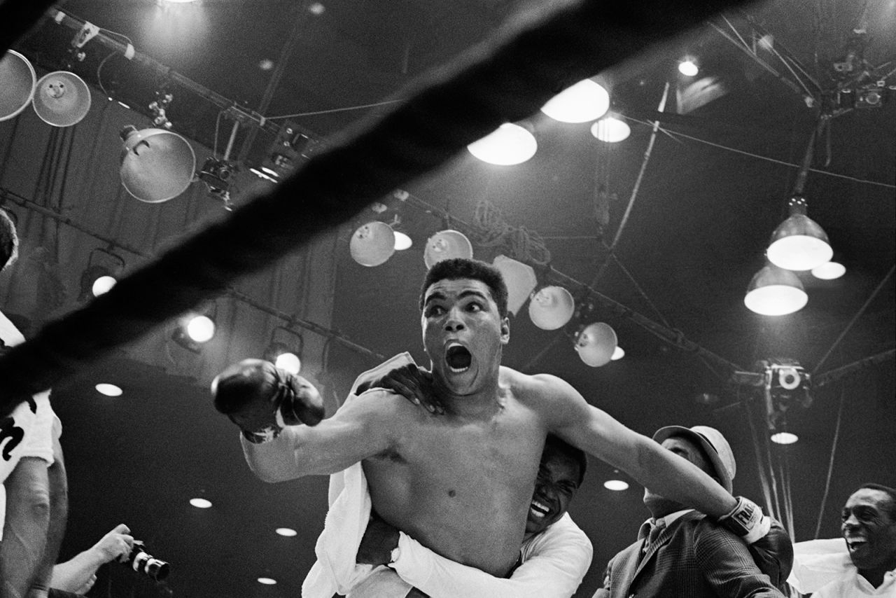 February 25, 1964 -- Entering the fight as a 7-1 underdog against Sonny Liston, Clay won the world heavyweight title declaring: "I am the greatest! I shook up the world. I'm the prettiest thing that ever lived."