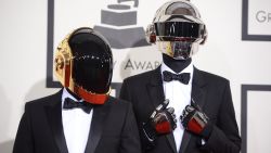 Daft Punk arrives on the red carpet for the 56th Grammy Awards at the Staples Center in Los Angeles, California, January 26, 2014. AFP PHOTO ROBYN BECK        (Photo credit should read ROBYN BECK/AFP via Getty Images)