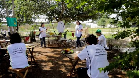 After three years at the center, students take on their own environmental projects and teach the topic to their classmates.