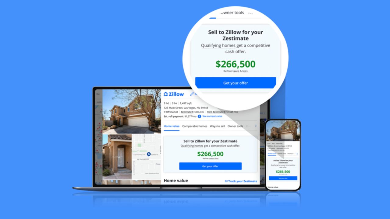 Zillow's "Zestimates" will now represent initial cash offers to homeowners in some markets.