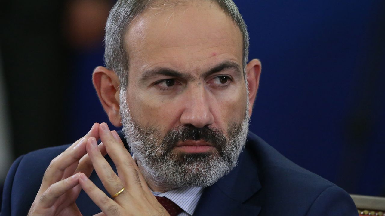 Armenian Prime Minister Nikol Pashinyan attends the Supreme Eurasian Econonic Council Meeting in the State Residence in Yerevan, Armenia on October,1, 2019.