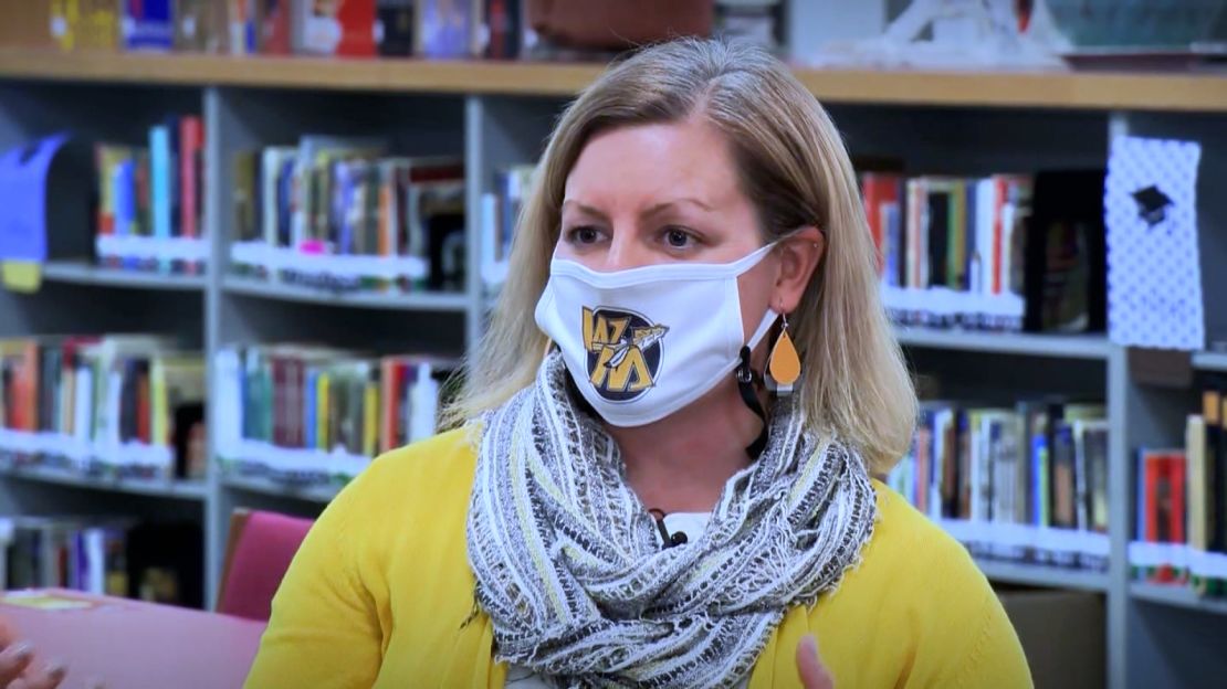 Alisha Sleeper was scared of being exposed to Covid-19 at school, but now believes the protocols are keeping teachers safe.
