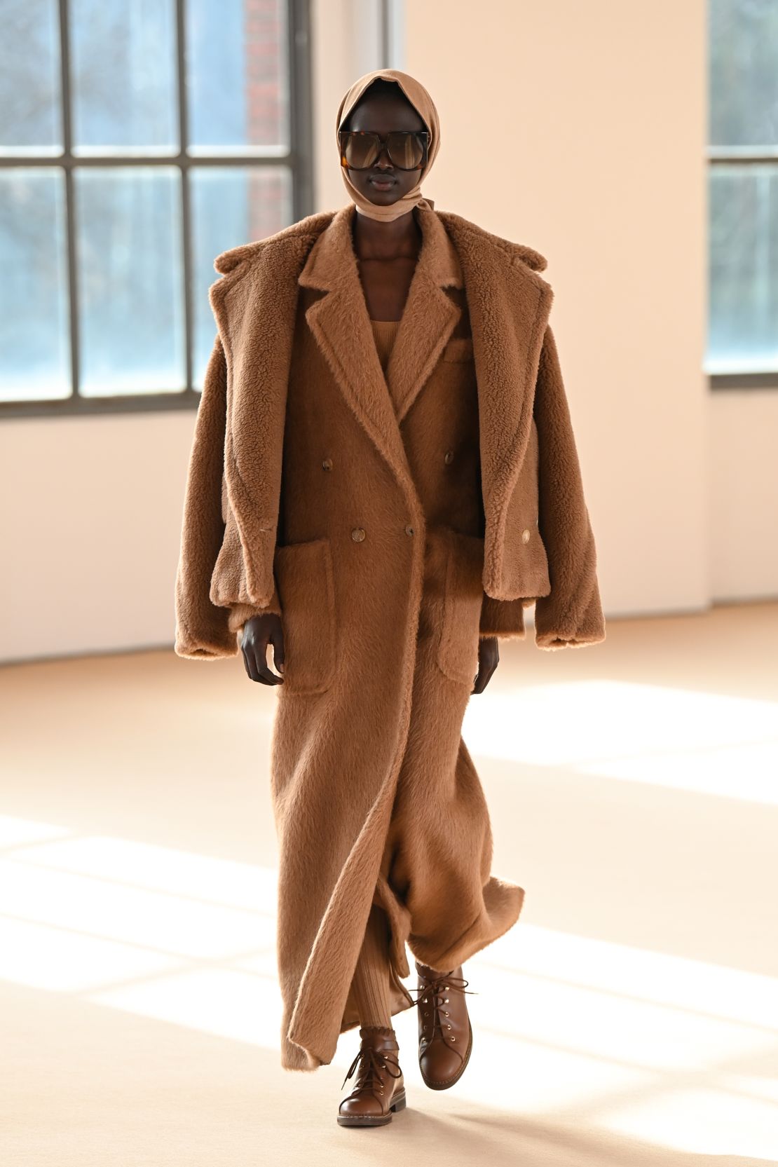 The new collection shown at Milan Fashion Week reimagines Max Mara's trademark camel coat.
