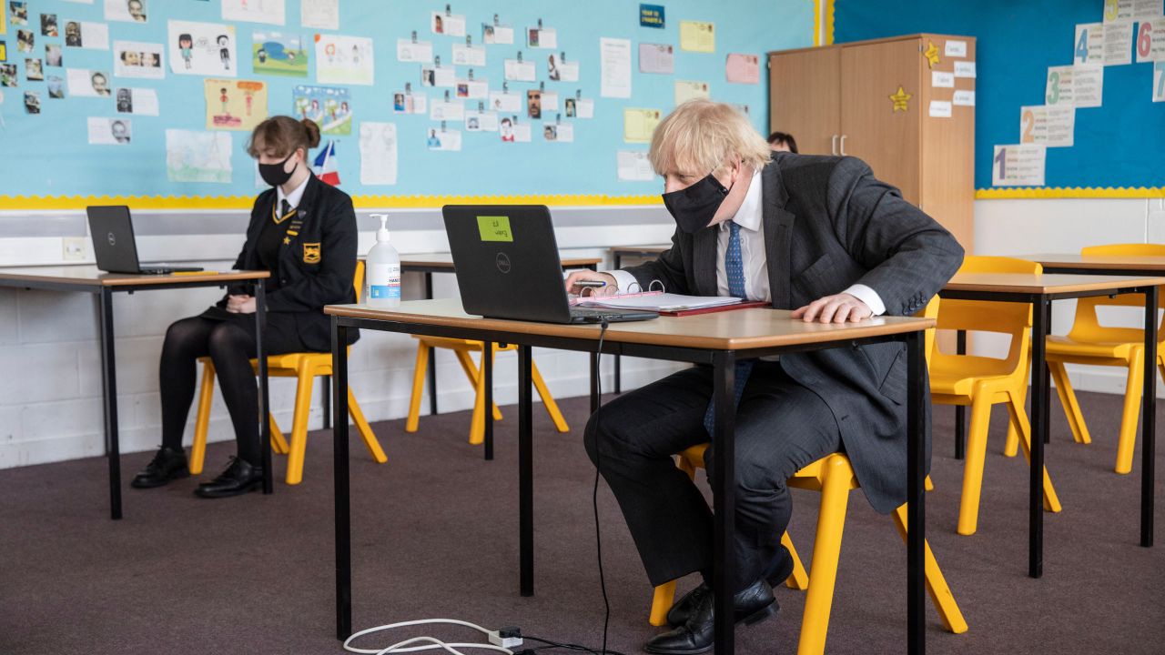 Britain's Prime Minister Boris Johnson announced the gradual reopening of the UK economy in February.