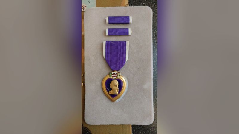 Purple Heart left at thrift store returned to veteran s family CNN