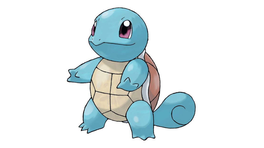 The turtle-like Squirtle was one of the original Game Boy game's "starter" characters.