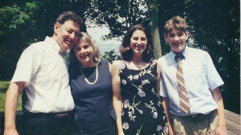 Neil, Susan, Hilary and Jonathan Krieger at a family wedding in Rhode Island.