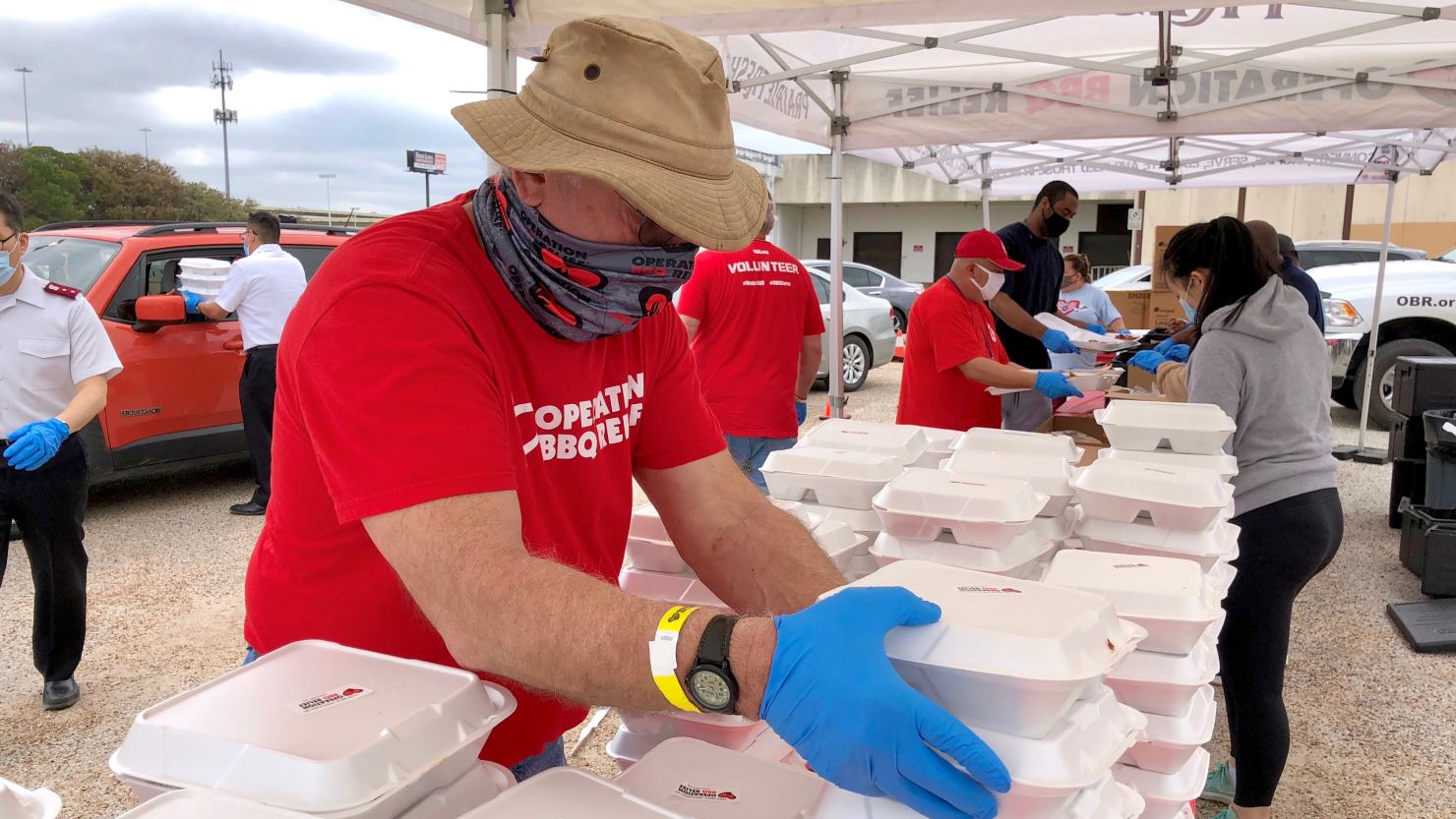 Operation BBQ Relief provided thousands of free hot meals this week in Houston.