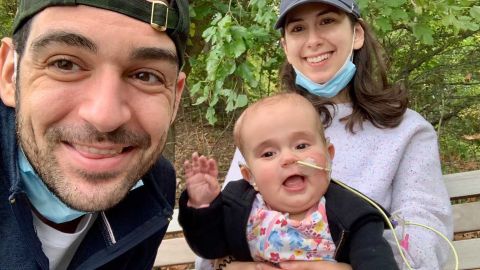 CNN correspondent Andrew Kaczynski, his wife, Rachel Louise Ensign, and their daughter Francesca "Beans" Kaczynski.