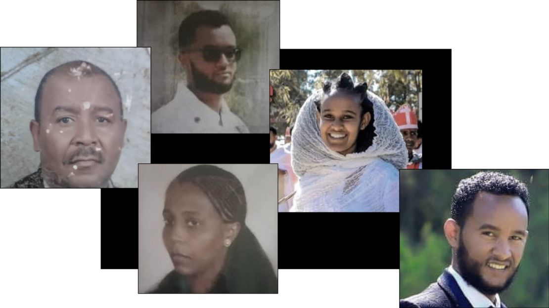 (Clockwise from left) Isayas Asgedom, Isaaq Isayas Asgedom, Arsema Yemane, Biniam Yemane and Alemtsahay Asgedom were all killed at the house where Marta was staying. 
