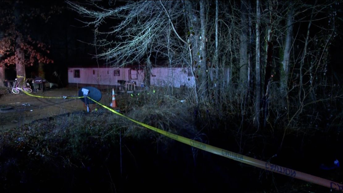 Part of the airplane's wing hit this home in Gainesville, Georgia, on Friday, February 26. No one was injured in the home but three people on board the plane died.