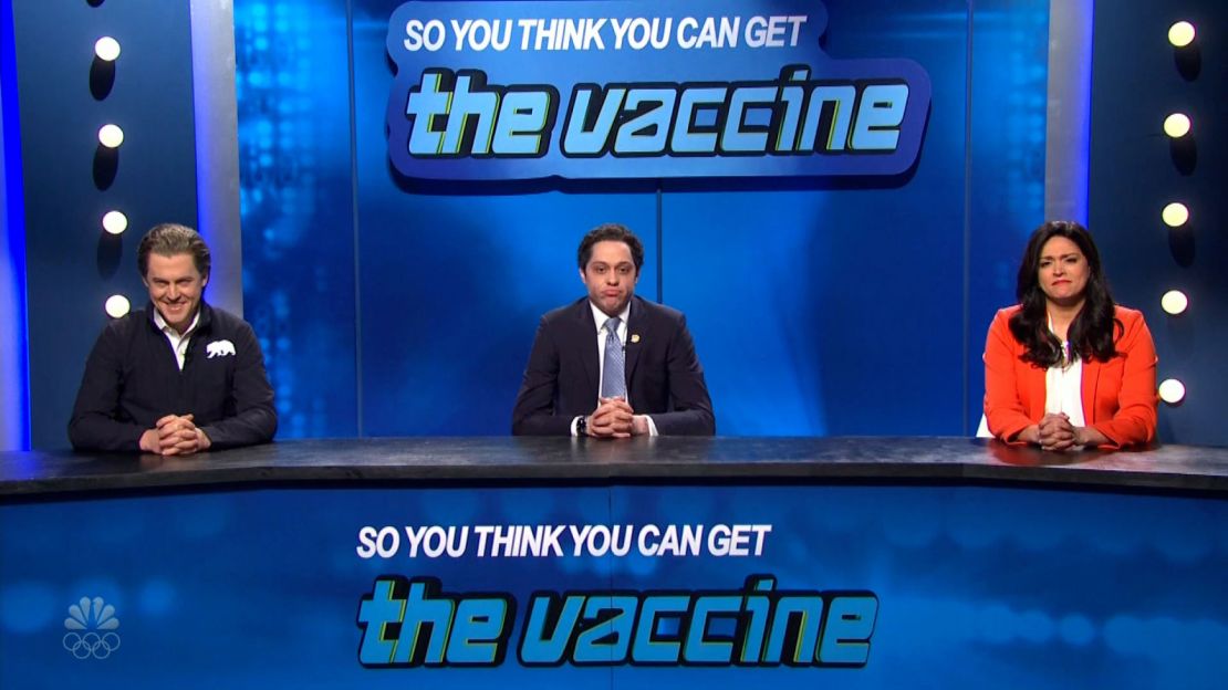 "SNL" cast members play Governors Gavin Newsom, Andrew Cuomo and Gretchen Whitmer on the variety show's latest episode.