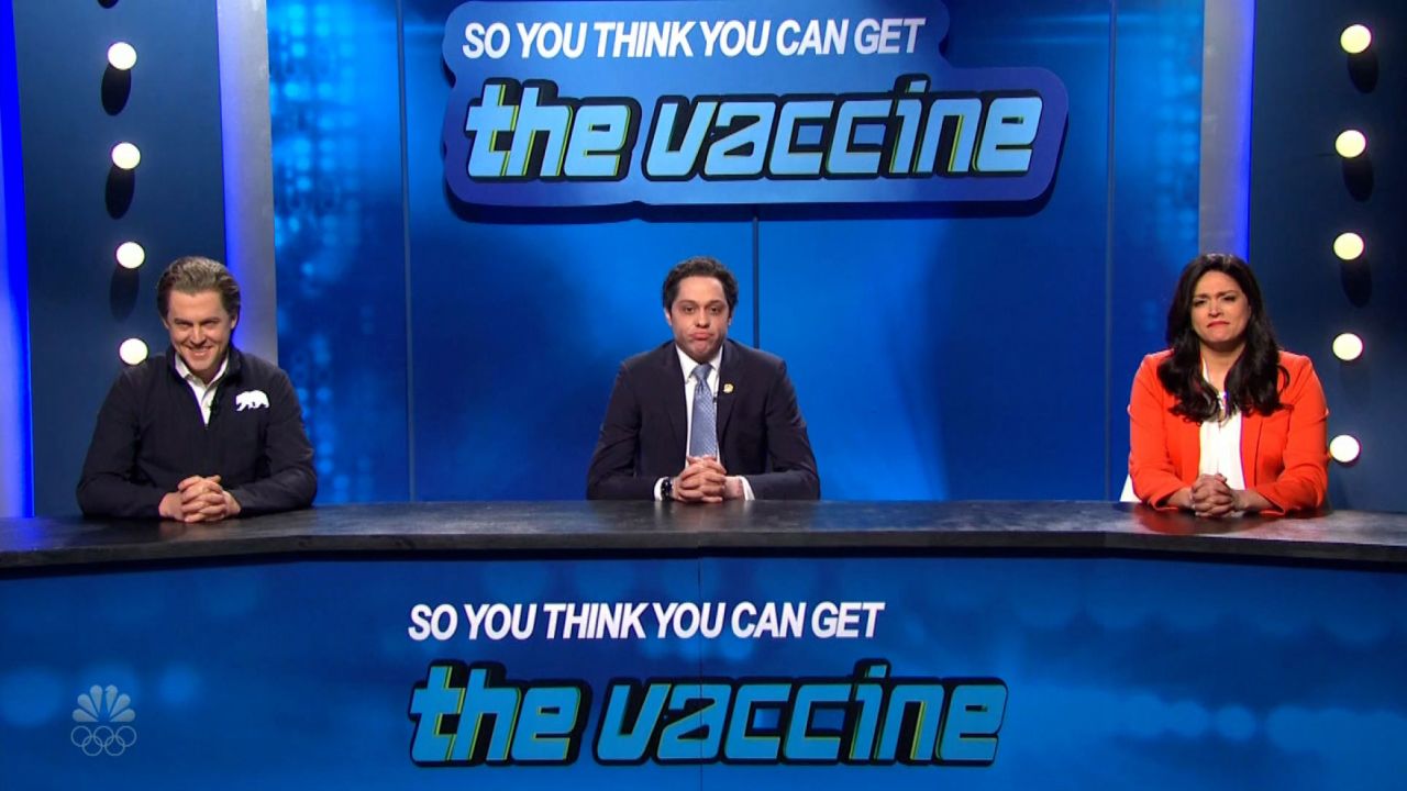 "SNL" cast members play Governors Gavin Newsom, Andrew Cuomo and Gretchen Whitmer on the variety show's latest episode.