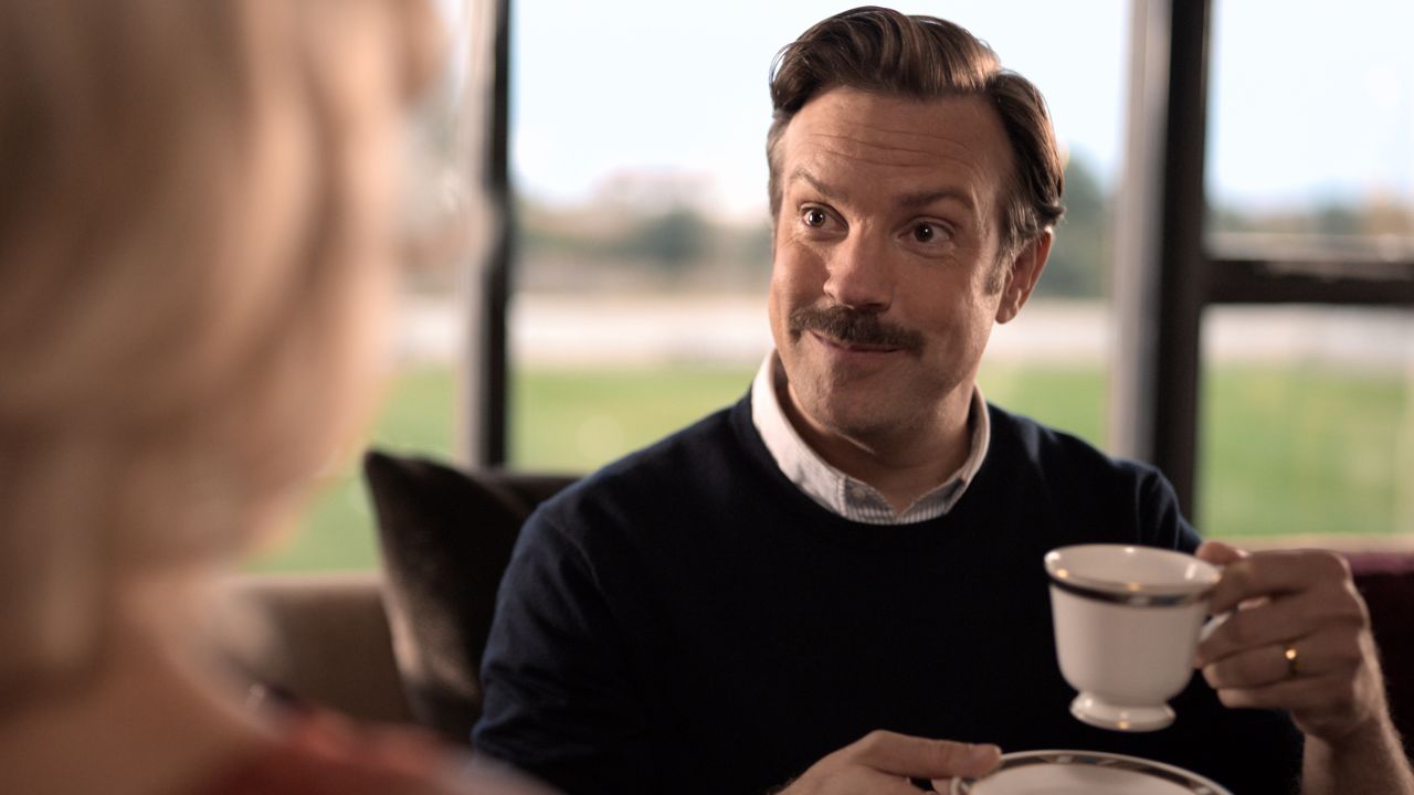 "Ted Lasso," starring Jason Sudeikis (pictured), scored big with 20 nominations and a new Emmy record.