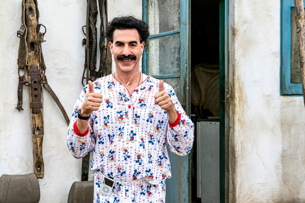 <strong>Best actor in a motion picture — musical or comedy:</strong> Sacha Baron Cohen, "Borat Subsequent Moviefilm"