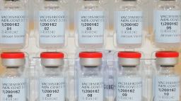 FILE - This Dec. 2, 2020, file photo provided by Johnson & Johnson shows vials of the COVID-19 vaccine in the United States. The U.S. is getting a third vaccine to prevent COVID-19, as the Food and Drug Administration on Saturday, Feb. 27, 2021 cleared a Johnson & Johnson shot that works with just one dose instead of two  (Johnson & Johnson via AP)